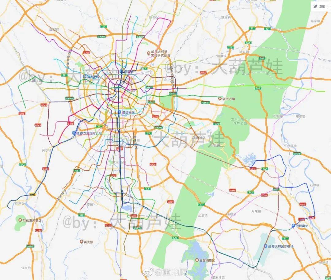 成都未来城市交通新蓝图，最新交通规划图揭秘